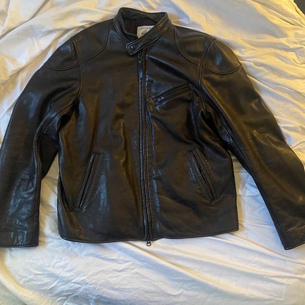 Taylor Stitch Band Collar Moto Jacket